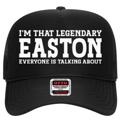 Easton Personal Name Funny Easton High Crown Mesh Back Trucker Hat