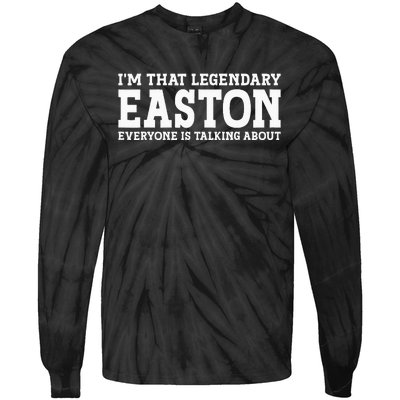 Easton Personal Name Funny Easton Tie-Dye Long Sleeve Shirt