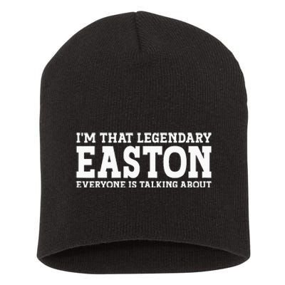 Easton Personal Name Funny Easton Short Acrylic Beanie