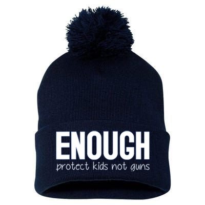 Enough Protect Not Guns Wear Orange Pom Pom 12in Knit Beanie