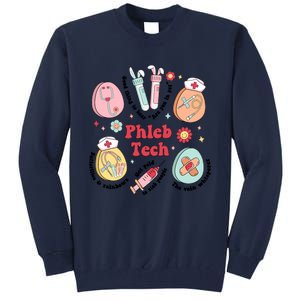 Easter Phleb Nurse Laboratory Medical Technologist Lab Week Phlebotomy Tall Sweatshirt