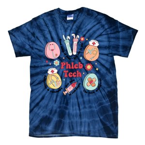 Easter Phleb Nurse Laboratory Medical Technologist Lab Week Phlebotomy Tie-Dye T-Shirt