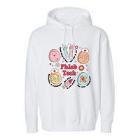 Easter Phleb Nurse Laboratory Medical Technologist Lab Week Phlebotomy Garment-Dyed Fleece Hoodie