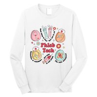 Easter Phleb Nurse Laboratory Medical Technologist Lab Week Phlebotomy Long Sleeve Shirt