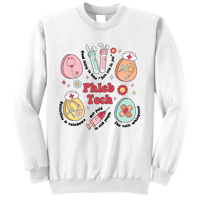 Easter Phleb Nurse Laboratory Medical Technologist Lab Week Phlebotomy Sweatshirt