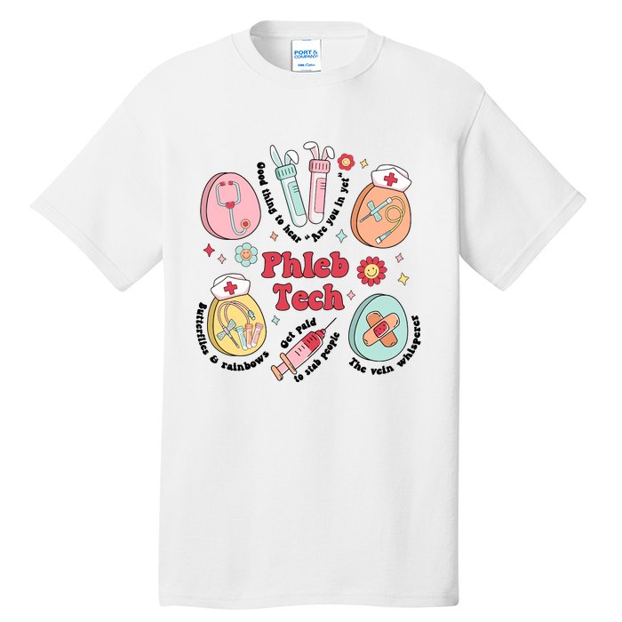 Easter Phleb Nurse Laboratory Medical Technologist Lab Week Phlebotomy Tall T-Shirt