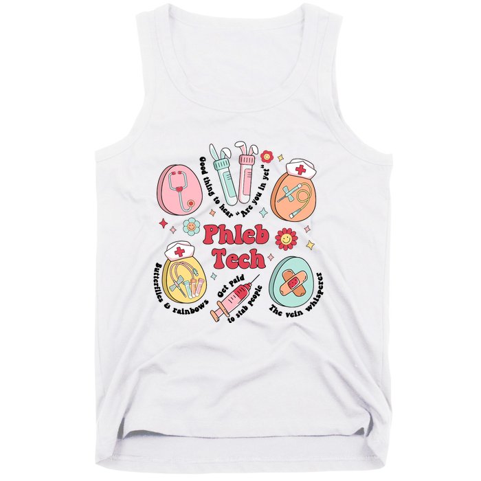 Easter Phleb Nurse Laboratory Medical Technologist Lab Week Phlebotomy Tank Top