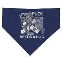 Every Puck Needs A Hug Ice Hockey Goalie Hockey Goalkeeper USA-Made Doggie Bandana