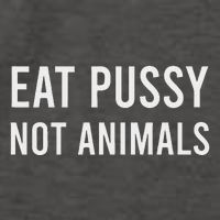 Eat Pussy Not Animals Vegan Ambiguous Vector Backpack