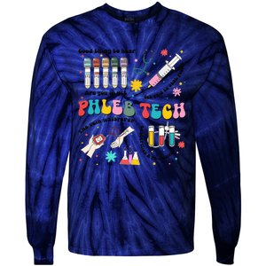 Easter Phleb Nurse Laboratory Medical Technologist Scientist Tie-Dye Long Sleeve Shirt