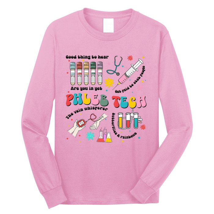 Easter Phleb Nurse Laboratory Medical Technologist Scientist Long Sleeve Shirt