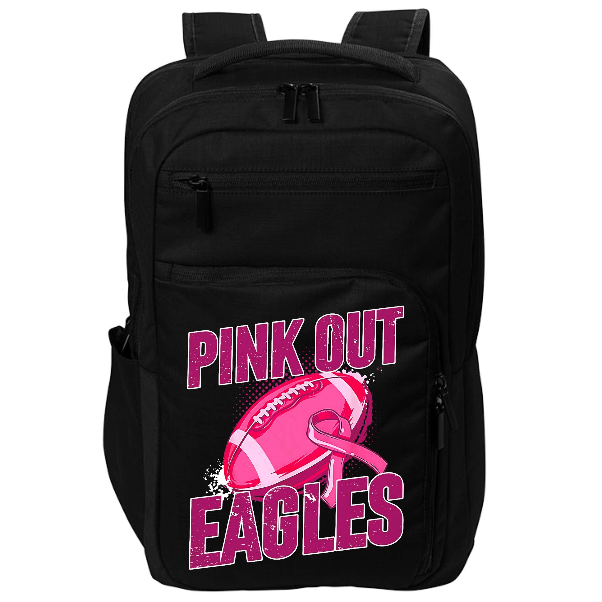 Eagles Pink Out Football Tackle Breast Cancer Impact Tech Backpack