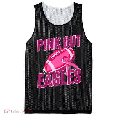 Eagles Pink Out Football Tackle Breast Cancer Mesh Reversible Basketball Jersey Tank