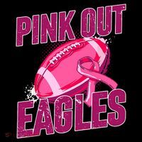 Eagles Pink Out Football Tackle Breast Cancer Tall T-Shirt