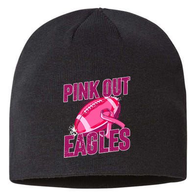 Eagles Pink Out Football Tackle Breast Cancer Sustainable Beanie