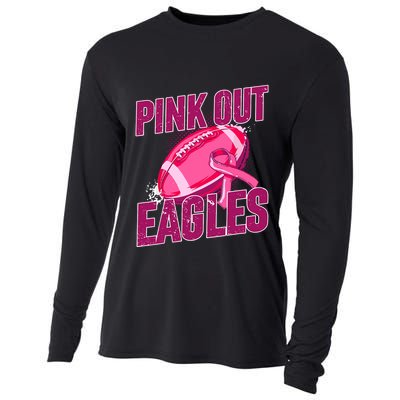 Eagles Pink Out Football Tackle Breast Cancer Cooling Performance Long Sleeve Crew