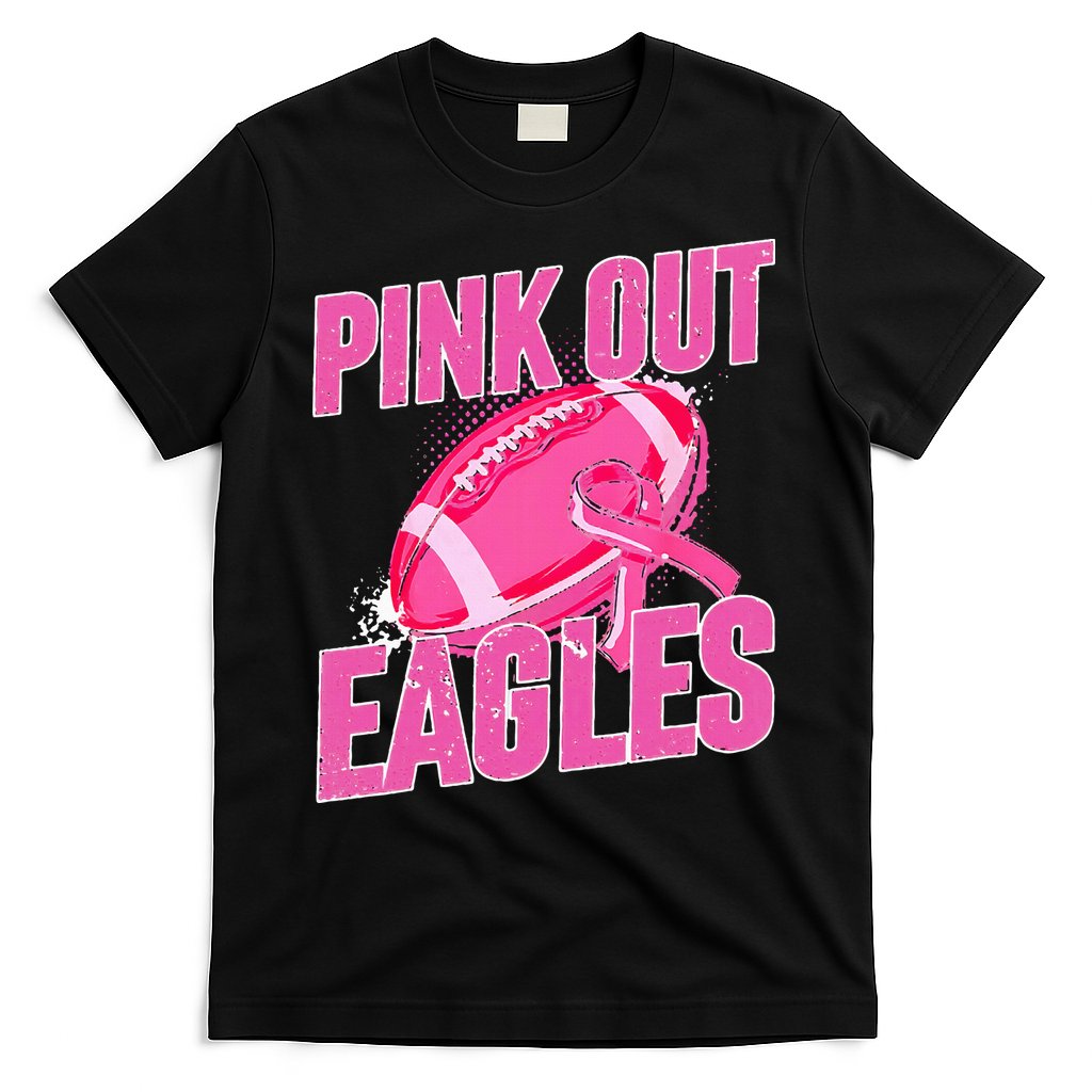 Eagles P.I.N.K Out Football Tackle Breast Cancer T-Shirt