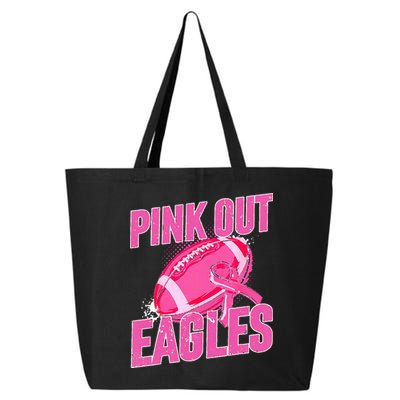 Eagles P.I.N.K Out Football Tackle Breast Cancer 25L Jumbo Tote