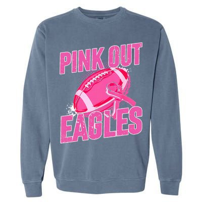 Eagles P.I.N.K Out Football Tackle Breast Cancer Garment-Dyed Sweatshirt