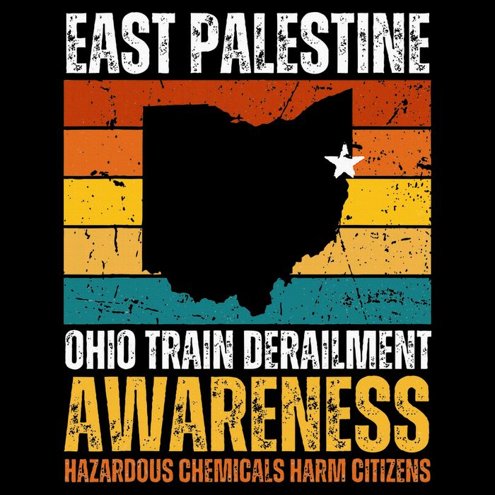 East Palestine Ohio Train Derailment Awareness Drawstring Bag