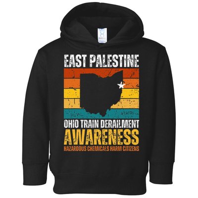 East Palestine Ohio Train Derailment Awareness Toddler Hoodie