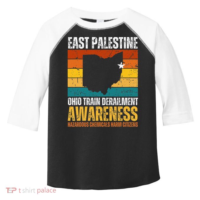 East Palestine Ohio Train Derailment Awareness Toddler Fine Jersey T-Shirt
