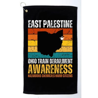 East Palestine Ohio Train Derailment Awareness Golf Towel