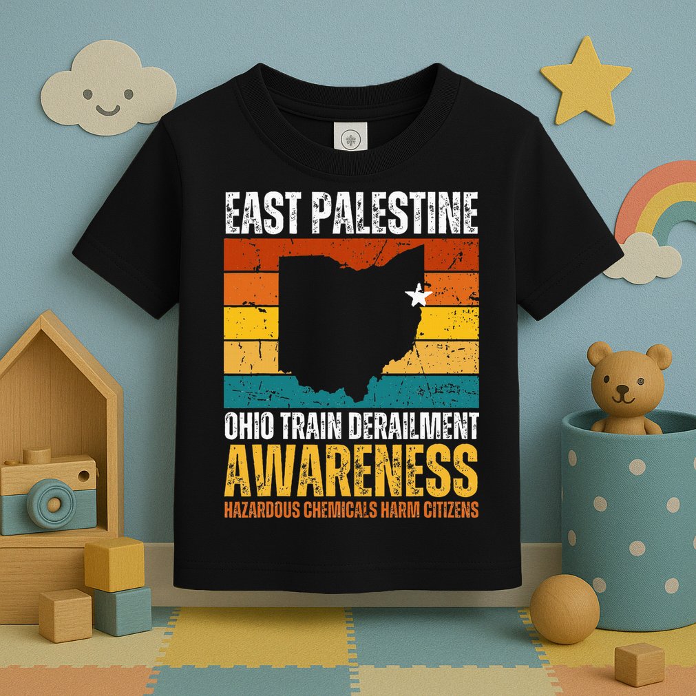 East Palestine Ohio Train Derailment Awareness Toddler T-Shirt
