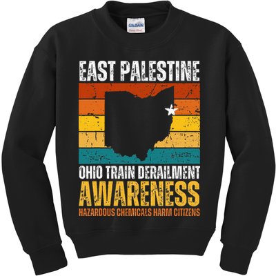 East Palestine Ohio Train Derailment Awareness Kids Sweatshirt