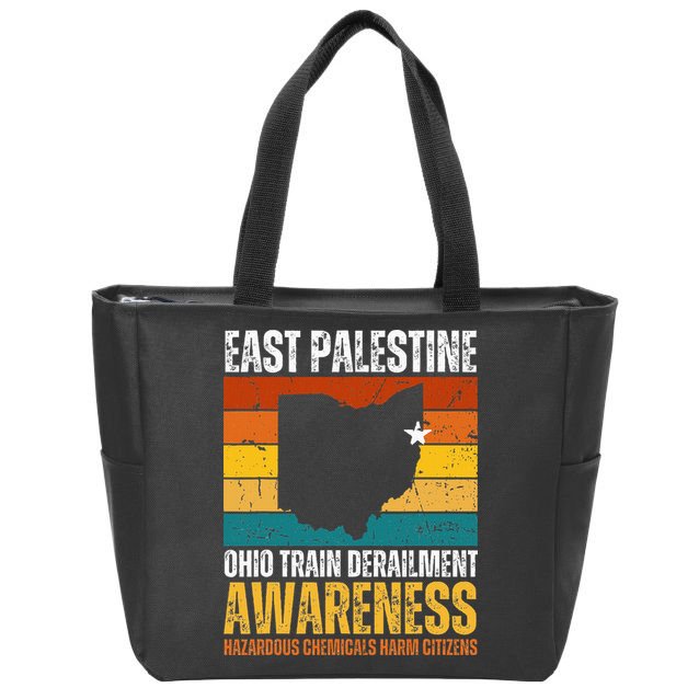 East Palestine Ohio Train Derailment Awareness Zip Tote Bag
