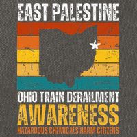 East Palestine Ohio Train Derailment Awareness Cotton Canvas Backpack