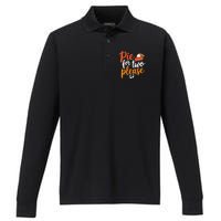 Eating Pumpkin Pie For Two Thanksgiving Pregnancy Performance Long Sleeve Polo