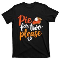 Eating Pumpkin Pie For Two Thanksgiving Pregnancy T-Shirt