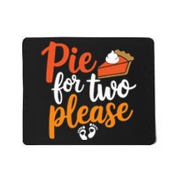 Eating Pumpkin Pie For Two Thanksgiving Pregnancy Mousepad