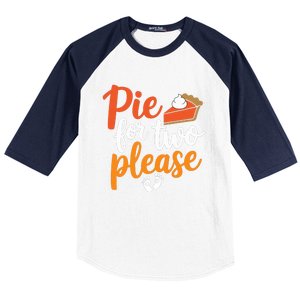 Eating Pumpkin Pie For Two Thanksgiving Pregnancy Baseball Sleeve Shirt