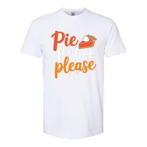 Eating Pumpkin Pie For Two Thanksgiving Pregnancy Softstyle CVC T-Shirt