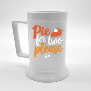 Eating Pumpkin Pie For Two Thanksgiving Pregnancy Beer Stein