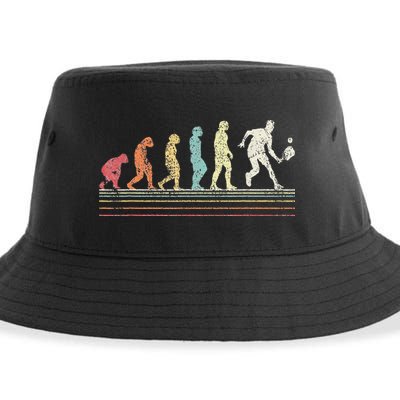 Evolution Pickleball Paddle Pickleball Player Dink Vintage Sustainable Bucket Hat