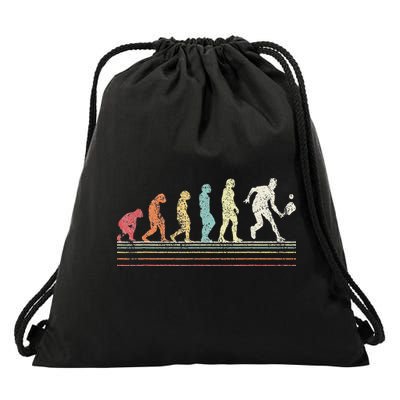 Evolution Pickleball Paddle Pickleball Player Dink Vintage Drawstring Bag