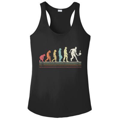 Evolution Pickleball Paddle Pickleball Player Dink Vintage Ladies PosiCharge Competitor Racerback Tank