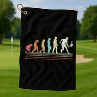 Evolution Pickleball Paddle Pickleball Player Dink Vintage Golf Towel