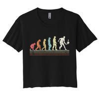 Evolution Pickleball Paddle Pickleball Player Dink Vintage Crop Top