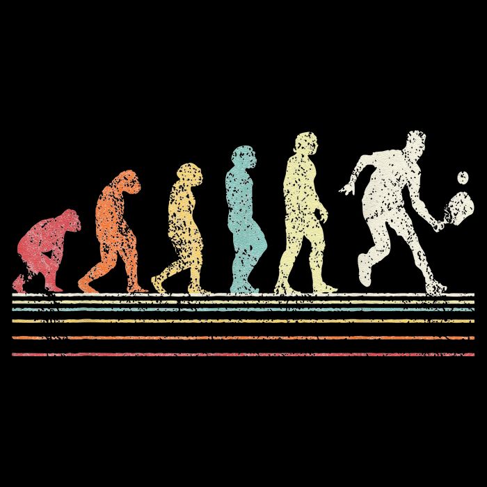 Evolution Pickleball Paddle Pickleball Player Dink Vintage Crop Top