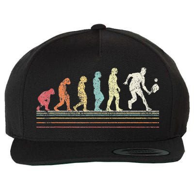 Evolution Pickleball Paddle Pickleball Player Dink Vintage Wool Snapback Cap