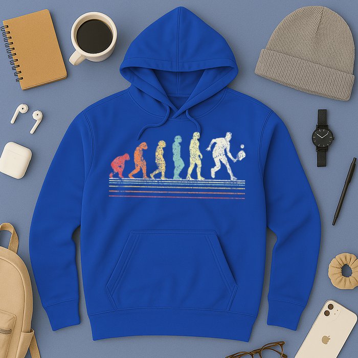 Evolution Pickleball Paddle Pickleball Player Dink Vintage Hoodie