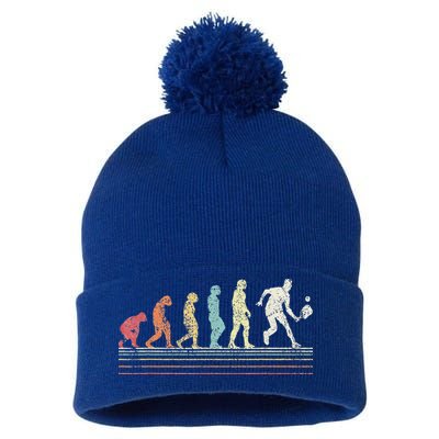 Evolution Pickleball Paddle Pickleball Player Dink Vintage Pom Pom 12in Knit Beanie