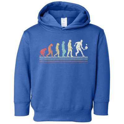Evolution Pickleball Paddle Pickleball Player Dink Vintage Toddler Hoodie