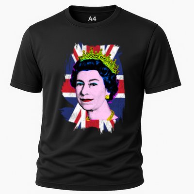 Elizabeth Portrait Pop Art Union Jack Flag Queen Of England Meaningful Gift Performance Shirt