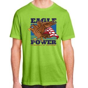 Eagle Power Pioneers Of Freedom American Flag Adult ChromaSoft Performance T-Shirt