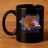 Eagle Power Pioneers Of Freedom American Flag 11oz C Handle Ceramic Mug